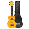 Mahalo Soprano Ukuleles Yellow Mahalo U-Smile Series Soprano Ukulele With Bag