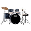 Mapex Acoustic Drum Kits Royal Blue Mapex TND5294F Tornado 5Pcs with Hardware Throne & Cymbals Drum Set