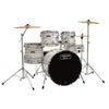 Mapex Acoustic Drum Kits White Wood Grain Mapex TND5294F Tornado 5Pcs with Hardware Throne & Cymbals Drum Set