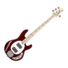 Music Man Bass Guitars Candy Apple Red Sterling by Music Man StingRay 4 HH SUB Series 4-String Bass Guitar