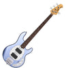 Music Man Bass Guitars Lake Blue Metallic Sterling by Music Man StingRay 4 HH SUB Series 4-String Bass Guitar