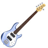 Music Man Bass Guitars Lake Blue Metallic Sterling by Music Man StingRay 5 HH SUB Series Bass Guitar