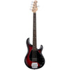 Music Man Bass Guitars Ruby Red Burst Satin Sterling By Music Man StingRay 5 5-String Bass Guitar