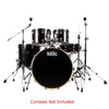 Natal Acoustic Drum Kits Black Sparkle Natal Arcadia Birch Series F20 5 Piece Shell Pack Acoustic Drum Kit With Hardware