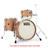 Natal Acoustic Drum Kits Champagne Sparkle Natal Cafe Racer Series TJ Traditional Jazz 3 Piece Shell Pack Acoustic Drum Kit