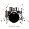 Natal Acoustic Drum Kits Grey Strata Natal Arcadia Birch Series F20 5 Piece Shell Pack Acoustic Drum Kit With Hardware