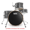 Natal Acoustic Drum Kits Grey Strata Natal Arcadia Birch Series Traditional Jazz TJ 4 Piece Shell Pack Acoustic Drum Kit