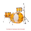 Natal Acoustic Drum Kits Orange Natal Arcadia Acrylic Series AA1 3 Piece Shell Pack Acoustic Drum Kit