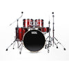 Natal Acoustic Drum Kits Red Sparkle Natal KAR-UF22 Arcadia Series US Fusion 5-Piece Shell Pack Acoustic Drum Kit with Hardware & Stands