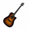 Neptune Acoustic Guitars Matt Sunburst Neptune A2114 41 Inch 6 String Acoustic Guitar