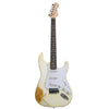 Newen Electric Guitars White Newen Guitars Relic ST 6 String Electric Guitar