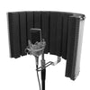 On-Stage Vocal Booths On-Stage ASMS4730 18.5" x 12" Isolation Acoustic Shield - Black & Chrome