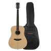 Orangewood Acoustic Guitars Natural Satin Orangewood Manhattan Dreadnought Layered Spruce Top Acoustic Guitar with Gigbag