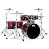 Pacific Drums And Percussion Acoustic Drum Kits Red To Black Fade Lacquer Pacific Drums And Percussion PDCM2217 7 Piece Concept Maple Acoustic Drumkit