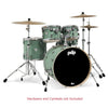 Pacific Drums And Percussion Acoustic Drum Kits Satin Seafoam Pacific Drums And Percussion PDCM2215 5 Piece Concept Maple Series Acoustic Drumkit