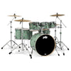 Pacific Drums And Percussion Acoustic Drum Kits Satin Seafoam Pacific Drums And Percussion PDCM2217 7 Piece Concept Maple Acoustic Drumkit