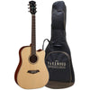 Parkwood Electro Acoustic Guitars Natural Parkwood S26 GT Dreadnought Cutaway Electro Acoustic Guitar with Gigbag