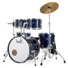 Pearl Acoustic Drum Kits Royal Blue Metallic Pearl Roadshow 5 Piece Drumset with Stands and Cymbals