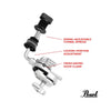 Pearl Parts And Hardware Pearl CLA-130 Mini Closed Hi-Hat Holder Bass Drum Hoop Mount