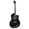 Pluto Acoustic Guitars Black Pluto PA39C-201 Medium Cutaway Acoustic Guitar