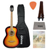 Pluto Electro Acoustic Guitar Bundles Sunburst Pluto HW39-201P Electro Acoustic Guitar With Gigbag, Picks, Strap, Cloth & Ebook