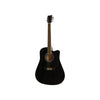 Pluto Electro Acoustic Guitars Black Pluto HW41C-201P Jumbo Cutaway Electro Acoustic Guitar