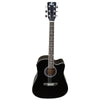 Pluto Electro Acoustic Guitars Black Pluto HW41CE-101MG30 Electro Acoustic Guitar - Rosewood Fretboard