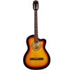 Pluto Electro Acoustic Guitars Sunburst Pluto HW41C-201P Jumbo Cutaway Electro Acoustic Guitar