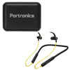 Portronics In-Ear Neckband Headphones Black-Yellow Combo Pack of Portronics Harmonics 216 Wireless Sports Headset With Portronics Dynamo Bluetooth Speaker