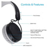 Portronics On-Ear Wireless Headphones Portronics Muffs M Wireless Bluetooth 5.0 Stereo On-Ear Headphones