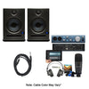 Presonus Audio Interfaces ErisE5 PreSonus AudioBox iTwo Studio Audio Interface Bundle With Presonus Eris E3.5 Monitor Speakers And Instrument Cables