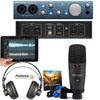 Presonus Audio Interfaces PreSonus AudioBox iTwo Studio Audio Interface Bundle With Presonus Eris E3.5 Monitor Speakers And Instrument Cables