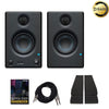 Presonus Monitor Speaker Bundles Presonus Eris E3.5 Active Studio Monitor Speakers with Isolation Pads, Cables and Ebook - Pair