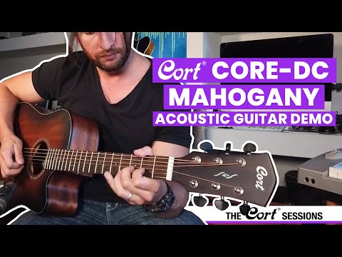 Cort Core Series Core DC All Mahogany Electro Acoustic Guitar With Bag