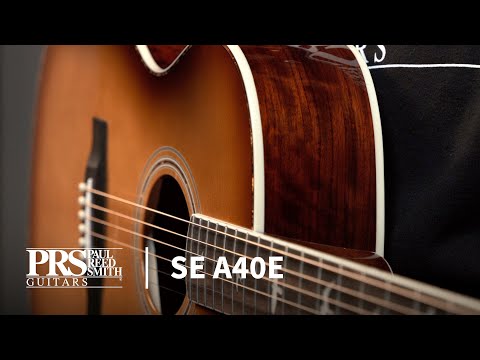 PRS SE A40E Angelus Cutaway 6-Strings Electro Acoustic Guitar With Case