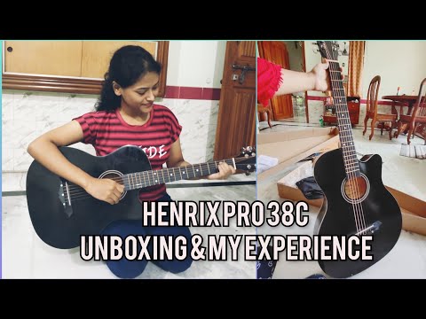 Henrix PRO 38C 38 Inch 6 String Cutaway Acoustic Guitar