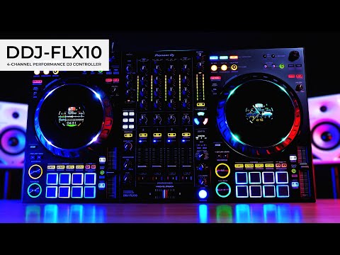 Pioneer DDJ-FLX10 4 Channel DJ Performance Controller for Multiple DJ Applications