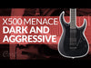 Cort X500 Menace 6 String Electric Guitar - Black Satin