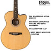 PRS Electro Acoustic Guitars PRS SE A40E Angelus Cutaway 6-Strings Electro Acoustic Guitar With Case