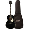 PRS Electro Acoustic Guitars Satin Black Top PRS SE P20E Tonare Parlor Electro Acoustic Guitar With Gigbag