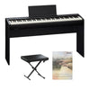 Roland Digital Pianos Black Bundle w Matching Stand & Bench Roland FP-30 Digital Piano