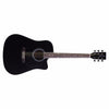 Santana Acoustic Guitars Black Santana HW41C-201 Jumbo Acoustic Guitar