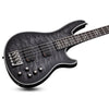 Schecter Bass Guitars See Thru Black Satin Schecter Hellraiser Extreme 4 String Bass Guitar