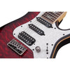 Schecter Electric Guitars Black Cherry Burst Schecter Banshee 7 Extreme 7-Strings Electric Guitar- Black Cherry Burst