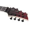 Schecter Electric Guitars Blood Burst Schecter C-7 FR SLS Elite 7 String Electric Guitar