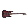 Schecter Electric Guitars Crimson Red Burst Schecter Damien Elite-7FR Electric Guitar, 7-String