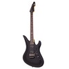 Schecter Electric Guitars Midnight Satin Black Schecter Guitar Research Avenger FR 6 String Electric Guitar With Gig Bag