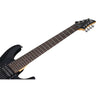 Schecter Electric Guitars Satin Black Schecter C-7 Deluxe 7 String Electric Guitar