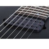 Schecter Electric Guitars Satin Black Schecter Damien-7 Multiscale 7 String Electric Guitar