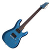 Schecter Electric Guitars Satin Metallic Light Blue Schecter C-6 Deluxe Electric Guitar